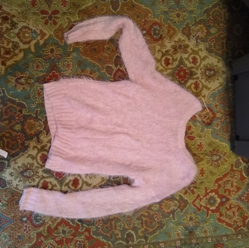 Pink Fuzzy Sweater